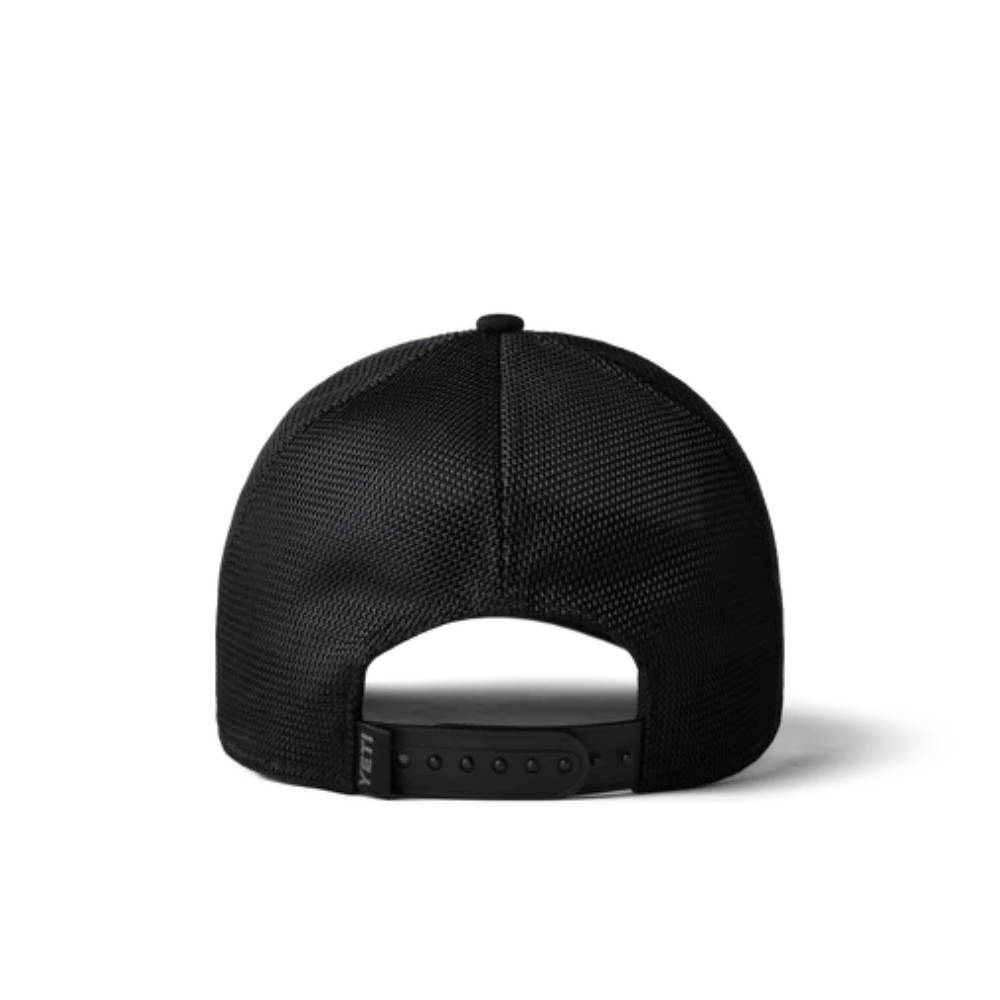 Yeti Patch On Patch Black On Black Patch Trucker Hat | Merchants Homewares
