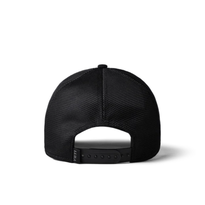 Yeti Patch On Patch Black On Black Patch Trucker Hat | Merchants Homewares