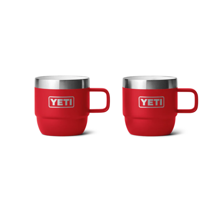Yeti Rambler 6oz Stackable Mugs Rescue Red | Merchants Homewares