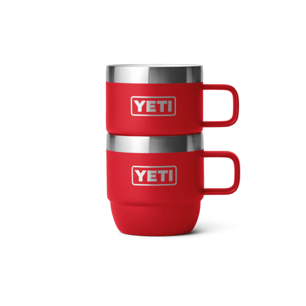Yeti Rambler 6oz Stackable Mugs Rescue Red | Merchants Homewares