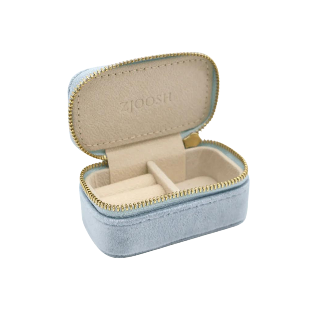 Zjoosh Mini Velvet Jewellery Case Blue | Merchants Homewares