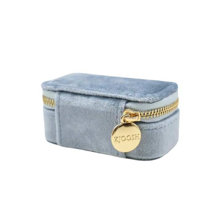 Zjoosh Mini Velvet Jewellery Case Blue | Merchants Homewares