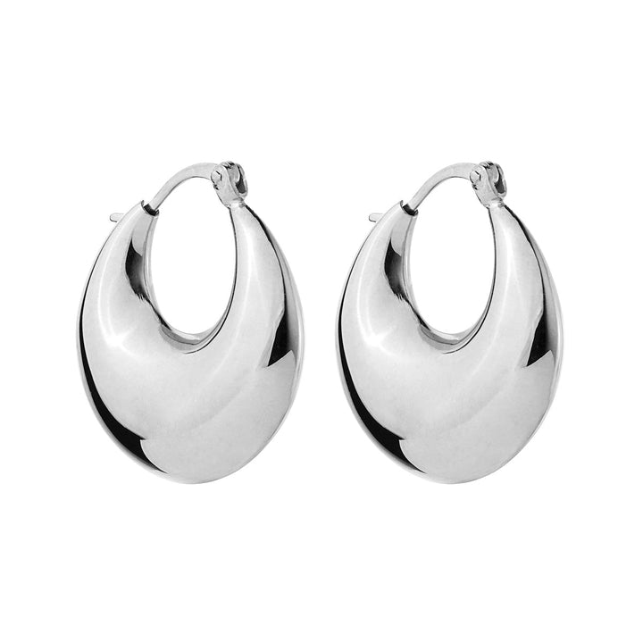 Najo | Silver Billow Earrings