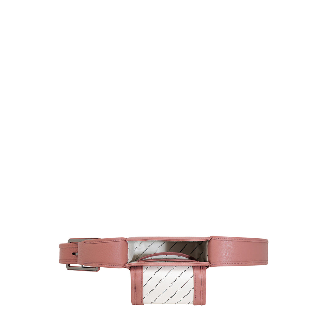 Status Anxiety | Perplex Dusty Rose Top View Bag Open | Merchants Homewares