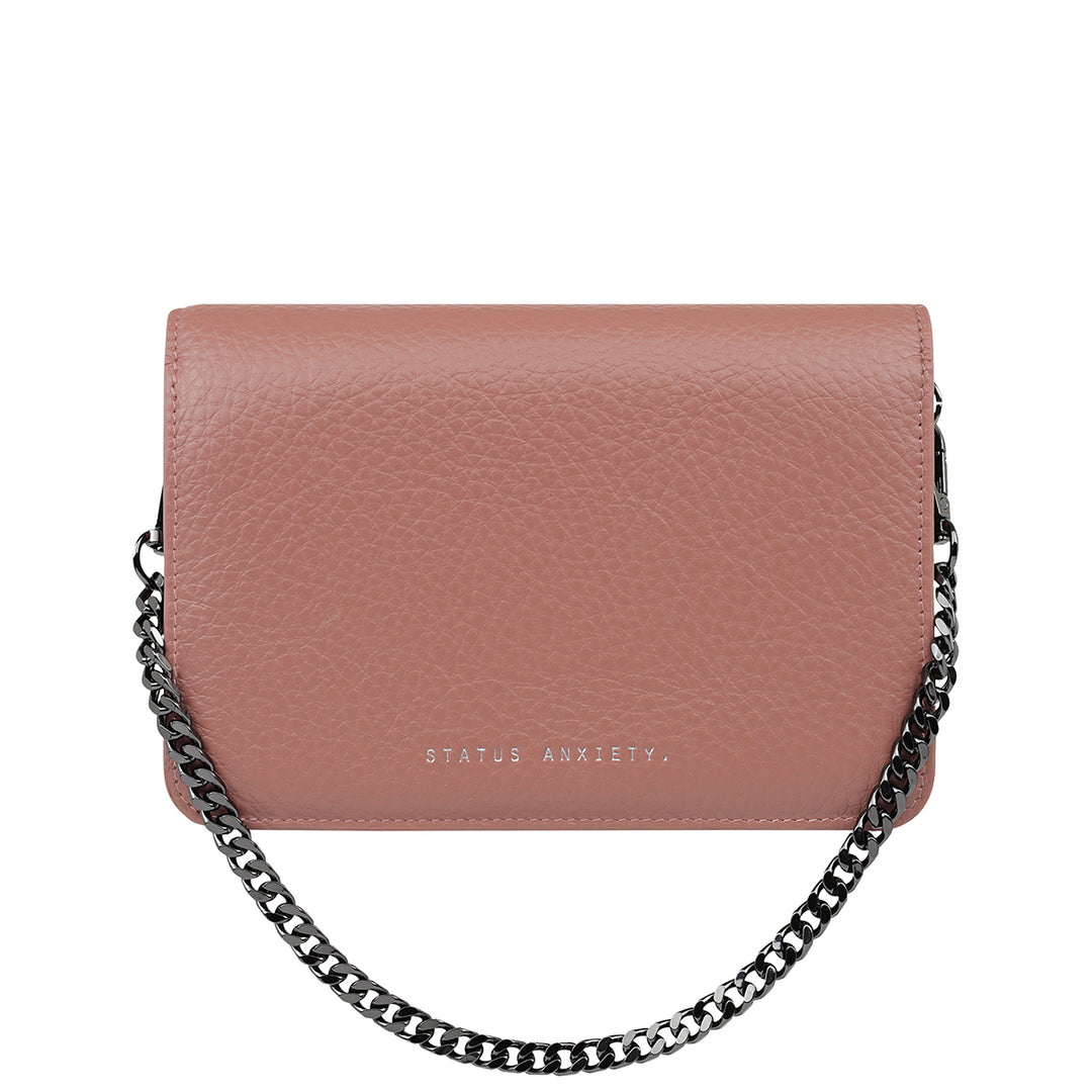 Status Anxiety She Burns Dusty Rose Clutch Chain Strap  | Merchants Homewares