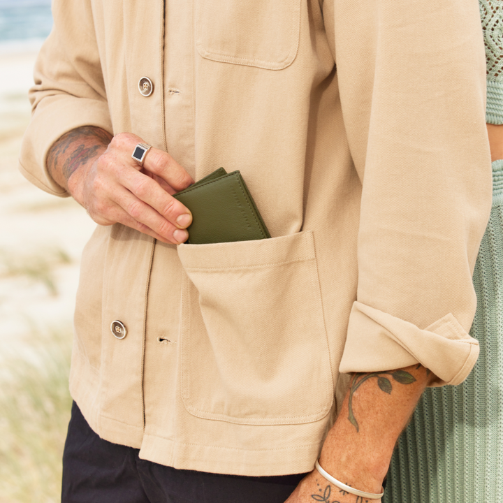 Status Anxiety | Noah Khaki Lifestyle Wallet In Pocket | Merchants Homewares