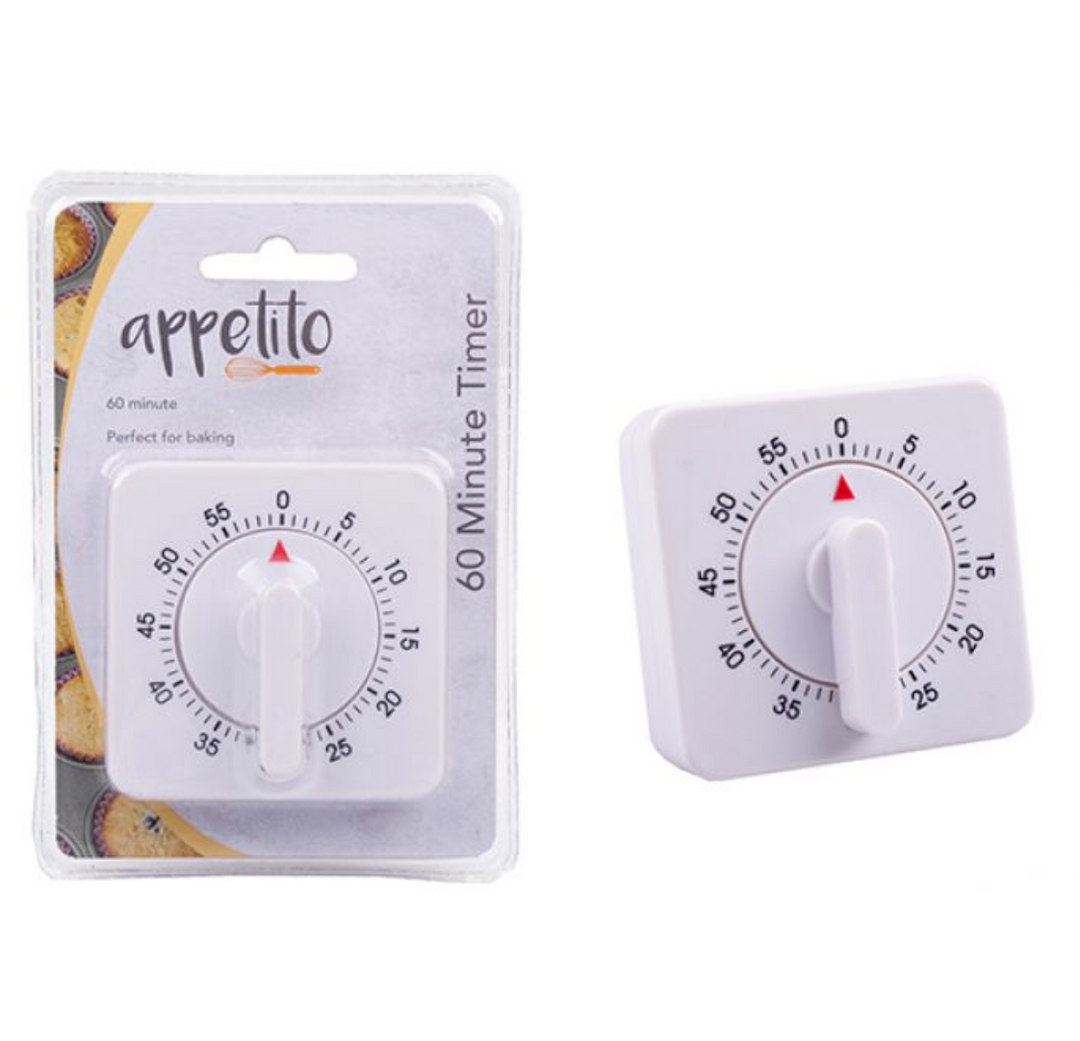 APPETITO 60 MINUTE TIMER SQUARE MERCHANTS HOMEWARES