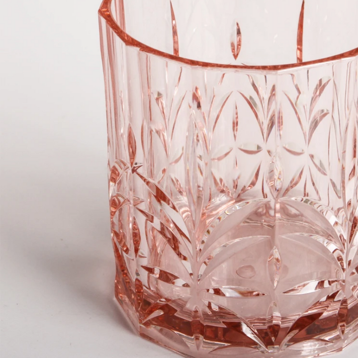 Acrylic Tumbler Crystal cut Pink | Merchant Homewares