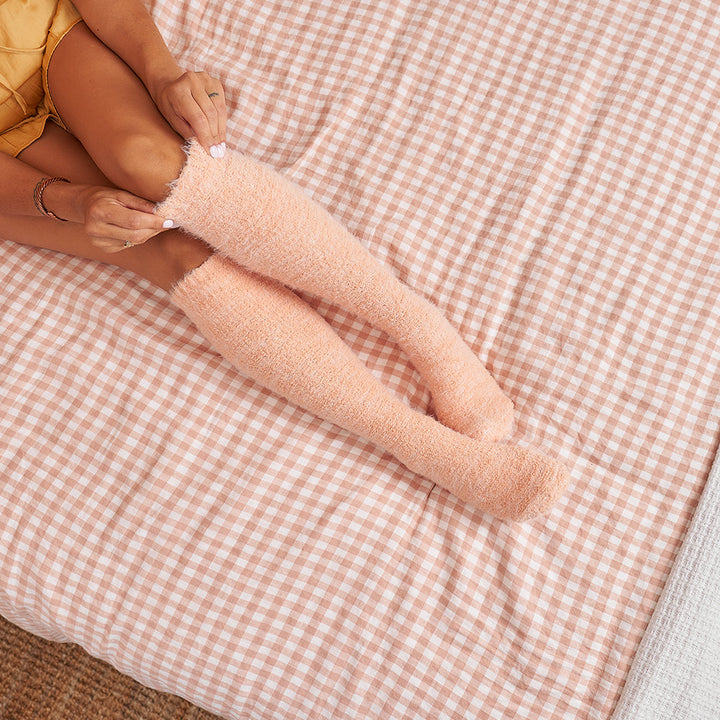 Annabel Trends Fuzzy Bed Socks Clay Lifestyle | Merchants Homewares