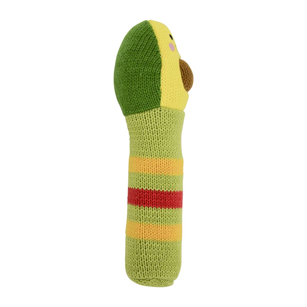 Annabel Trends Knit Hand Rattle Avocado | Merchants Homewares