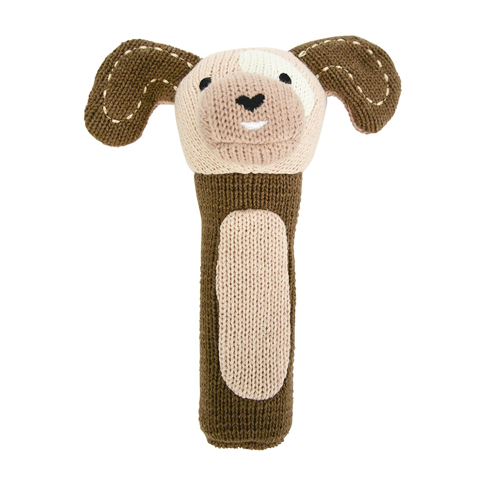 Annabel Trends Knit Hand Rattle Puppy | Merchants Homewares