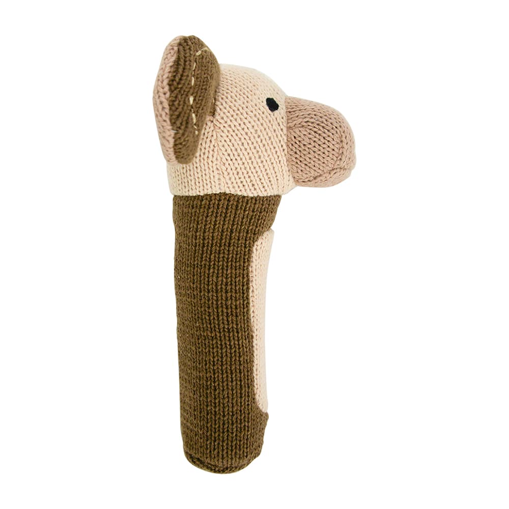 Annabel Trends Knit Hand Rattle Puppy | Merchants Homewares