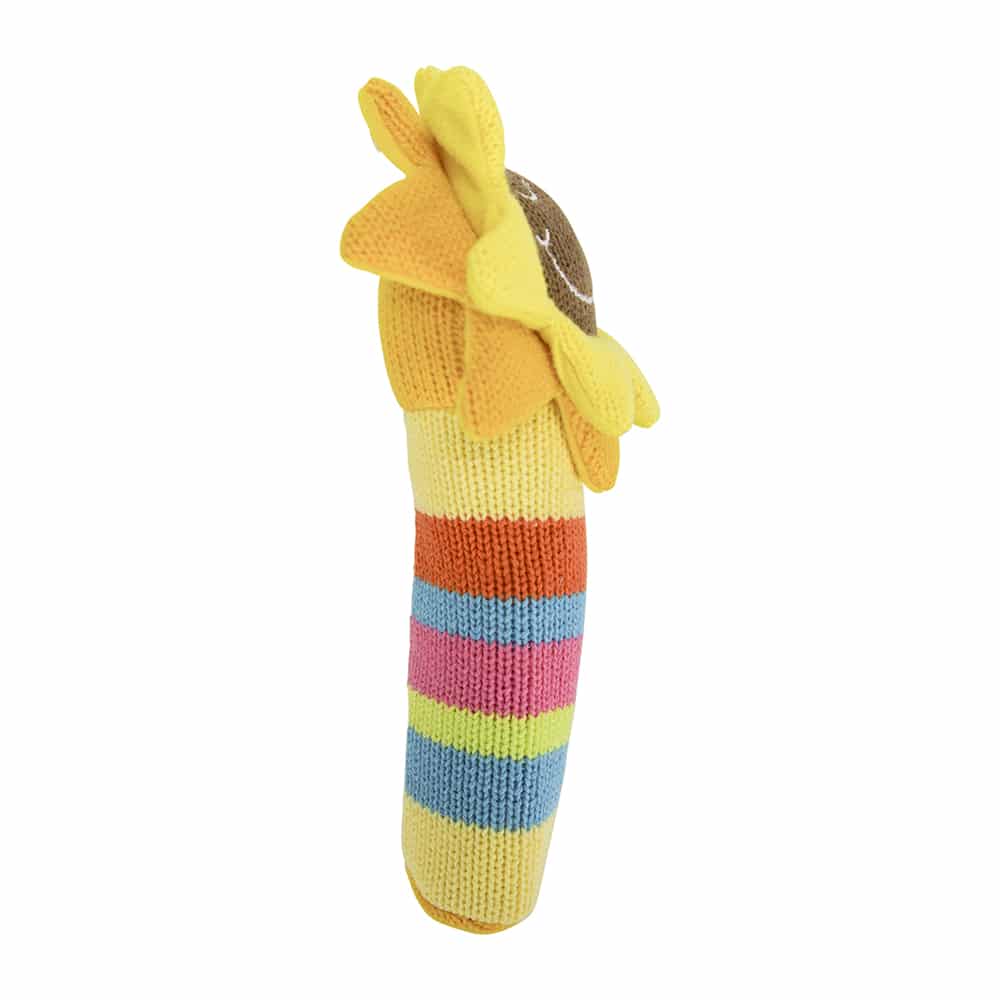 Annabel Trends Knit Hand Rattle Sunflower | Merchants Homewares