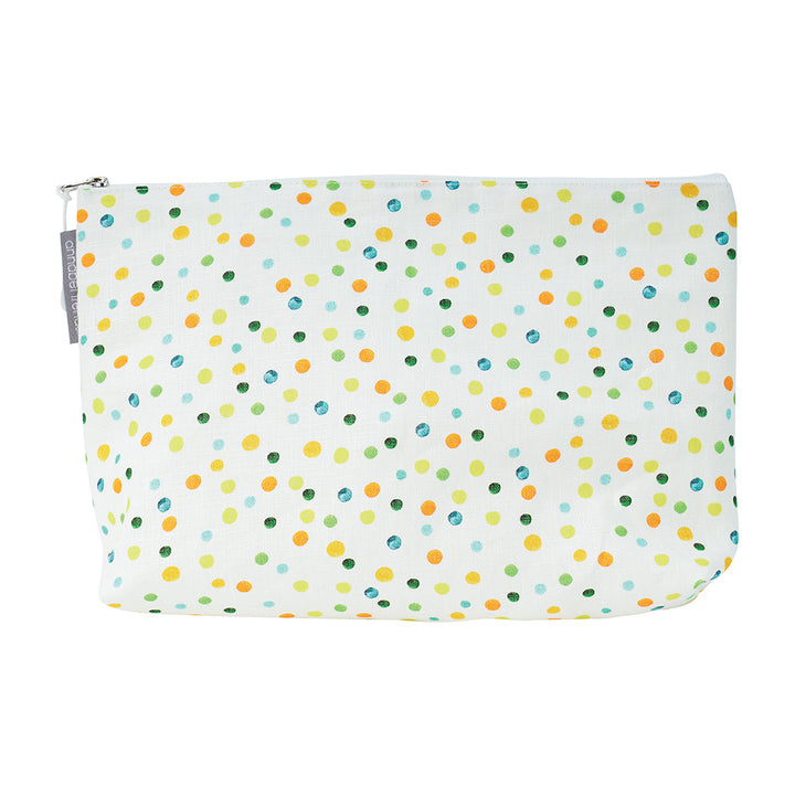 Annabel Trends Linen Cosmetic Bag Large Amalfi Spot | Merchants Homewares