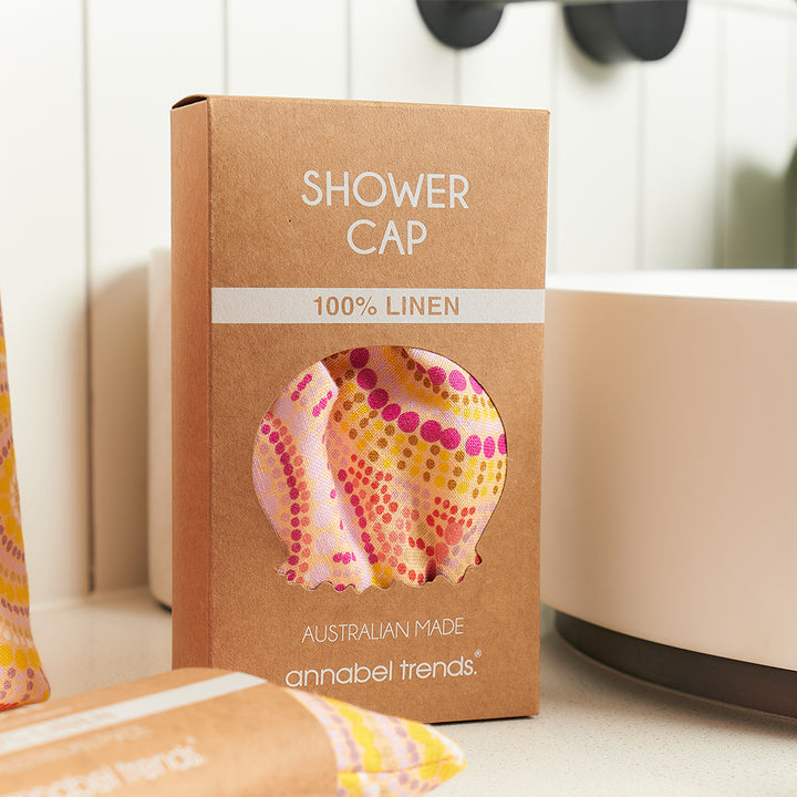Annabel Trends Linen Shower Cap Rainbow Spirit Lifestyle | Merchants Homewares