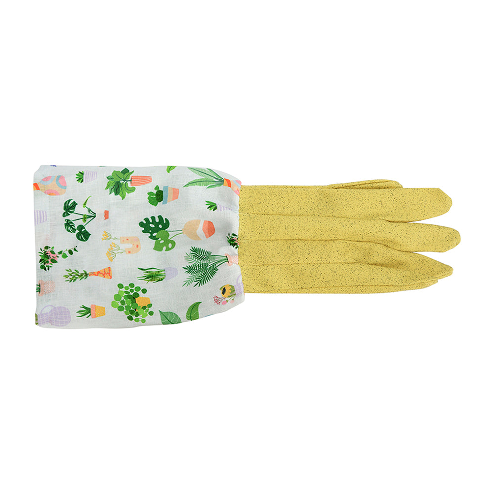 Annabel Trends Long Sleeve Garden Gloves Linen Plant Lover | Merchants Homewares