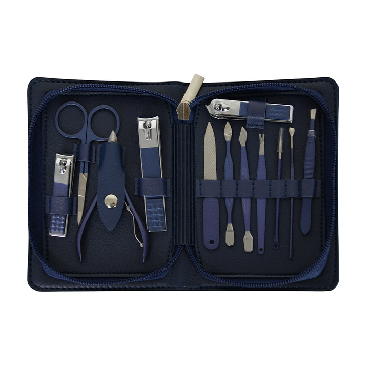 Annabel Trends Manicure Set Navy Open | Merchants Homewares