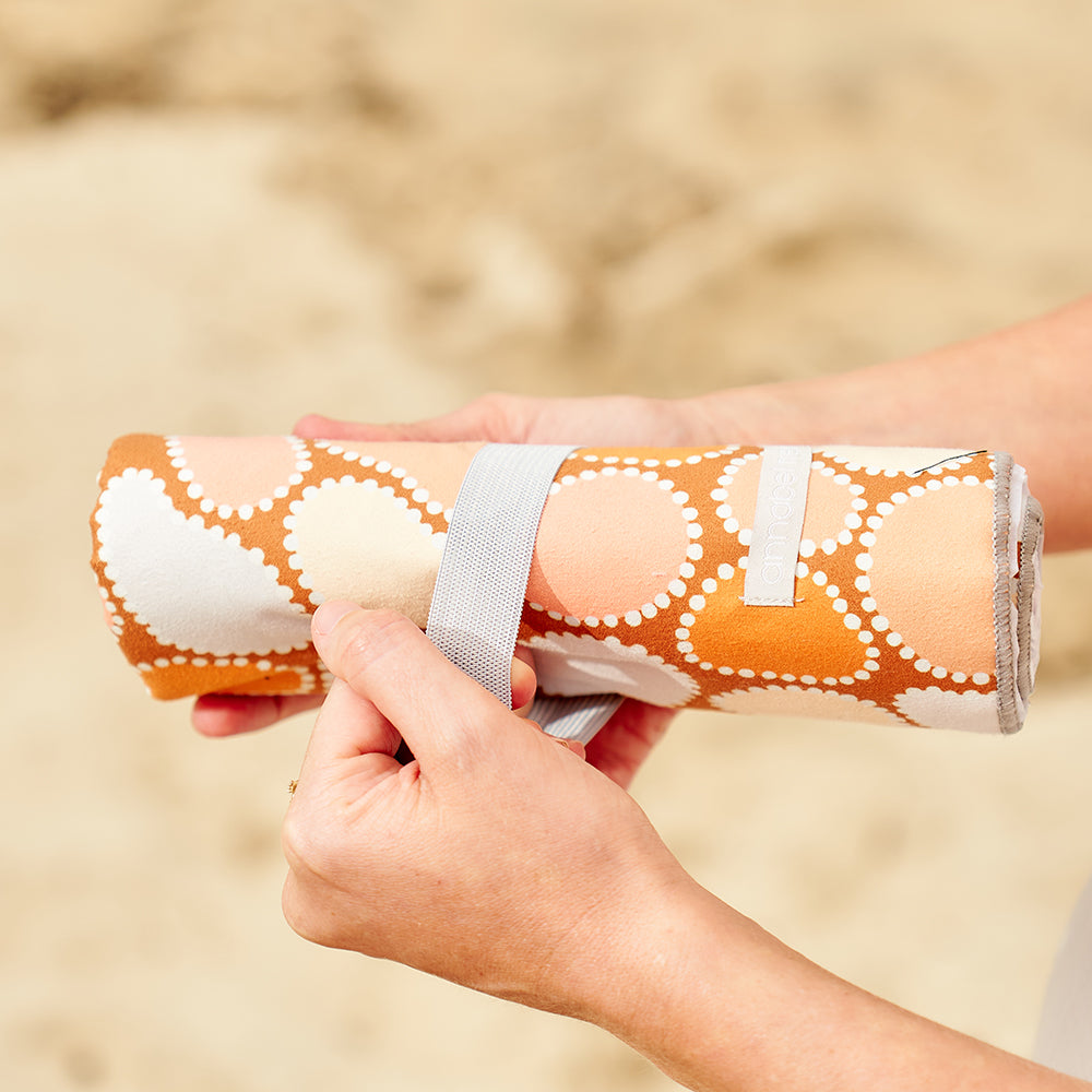 Annabel Trends Sand Free Towel Heart Shaped Rock Lifestyle | Merchants Homewares