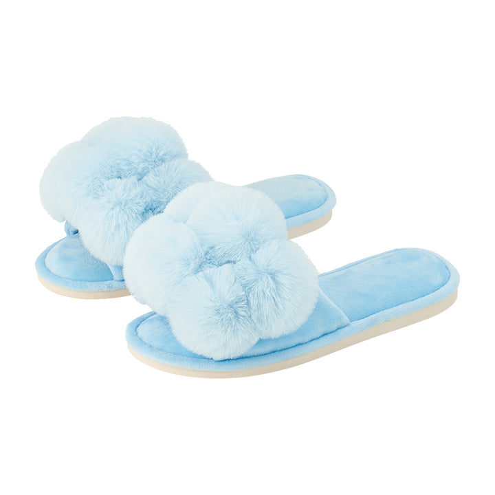 Annabel Trends Sky Pom Pom Slippers | Merchants Homewares