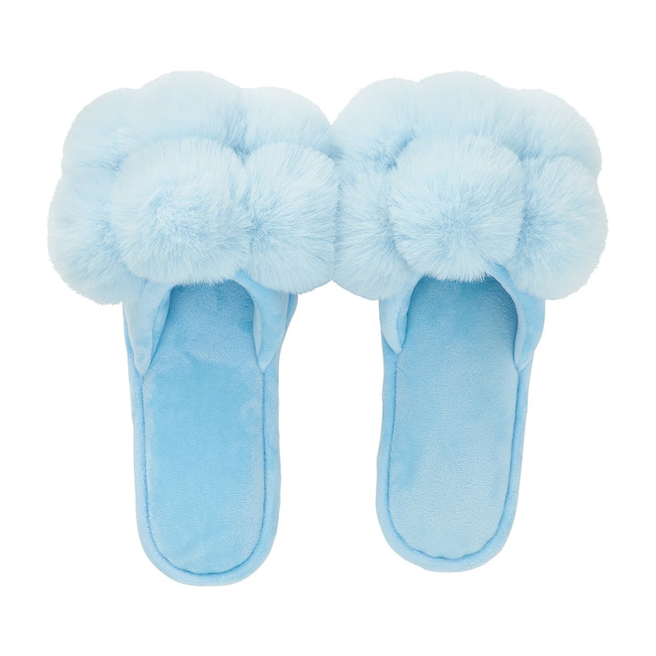 Annabel Trends Sky Pom Pom Slippers | Merchants Homewares