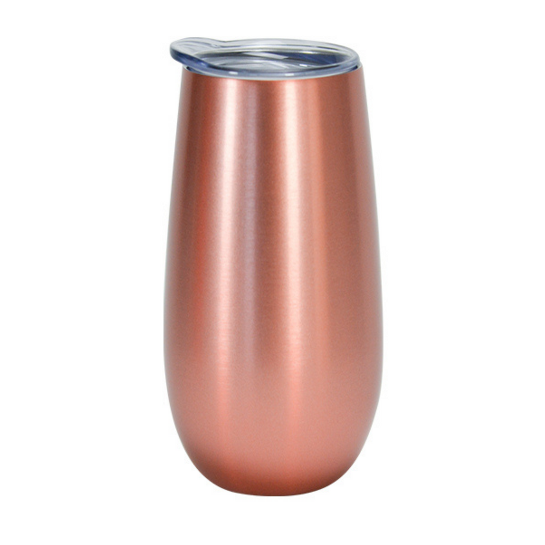 Annabel Trends Sparkling Flute Rose Gold Stainless Steel Double Walled | Merchants Homewares