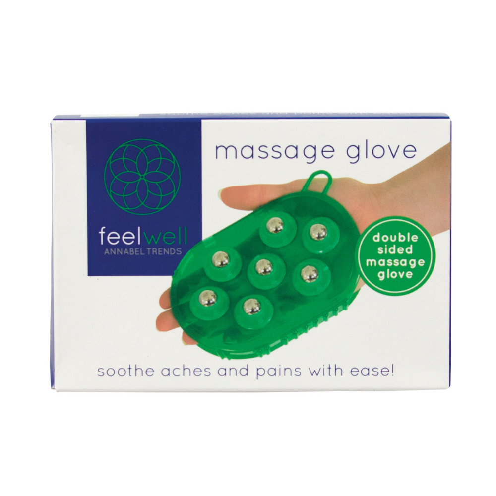 Annabelle Trends Feel Well Massage Glove green packaged | Merchants Homewares