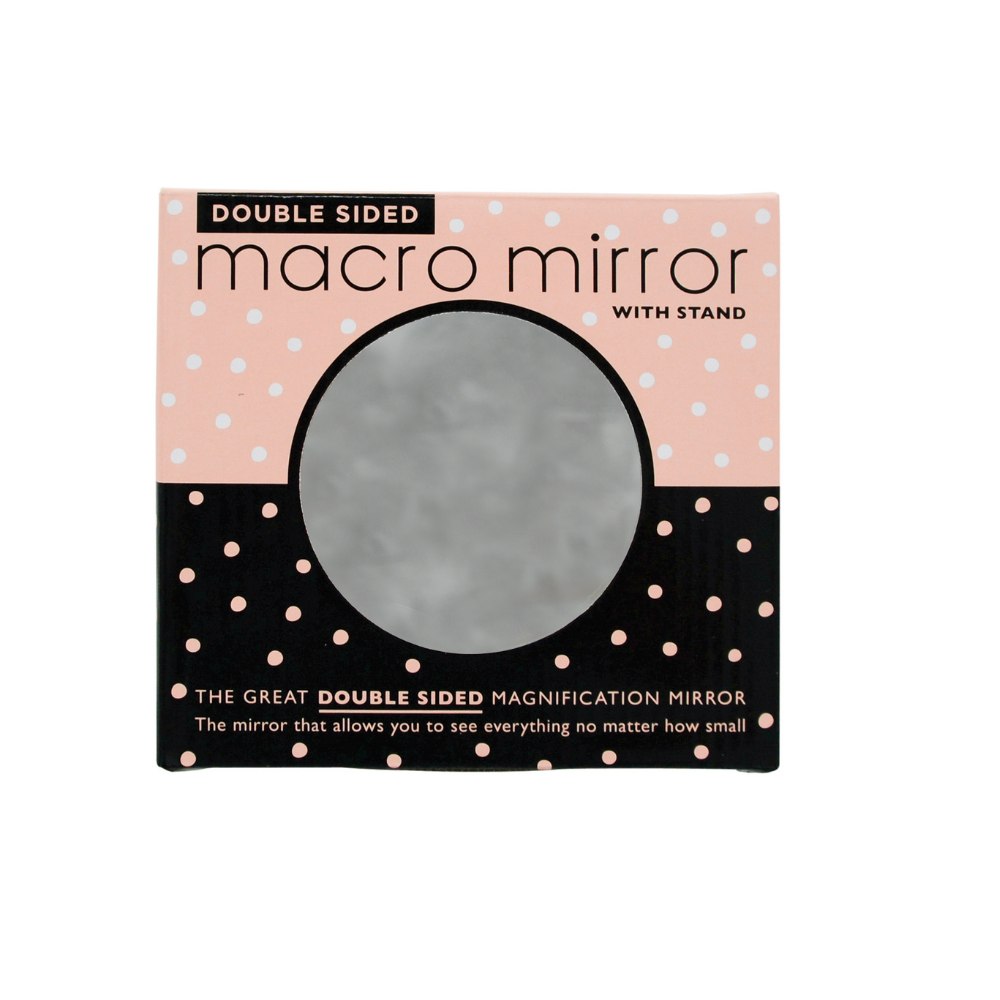 Annabelle Trends Macro Mirror Double Sided metallic packaged | Merchants Homewares
