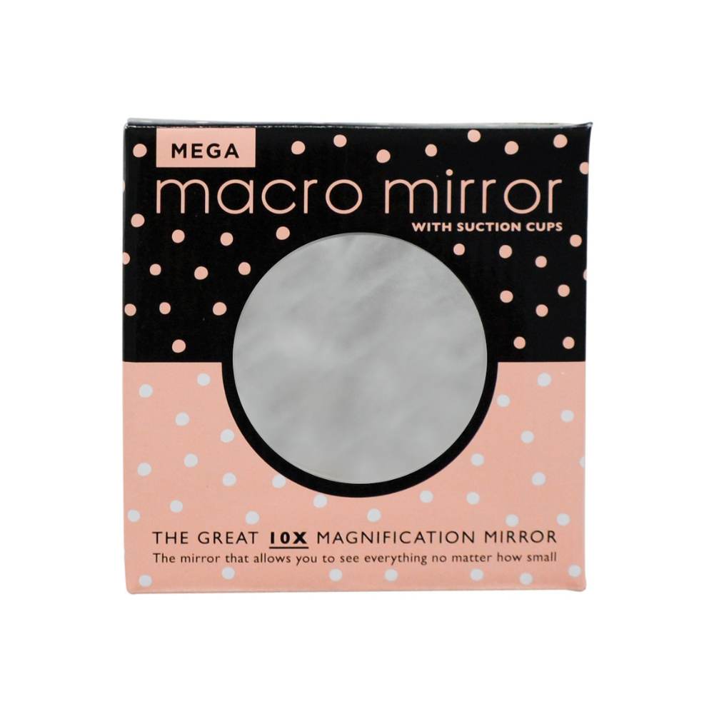 Annabelle Trends Mega Macro Mirror suction metallic packaged | Merchants Homewares