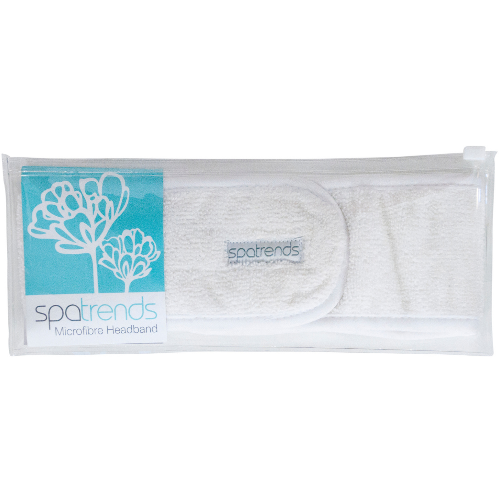 Annabelle Trends Spa Trends Microfibre Headband white packaged | Merchants Homewares