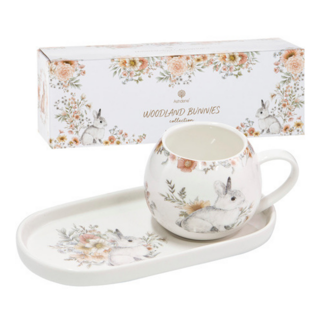 Ashdene | Woodland Bunnies | Mug & Plate Set | Merchant Homewares