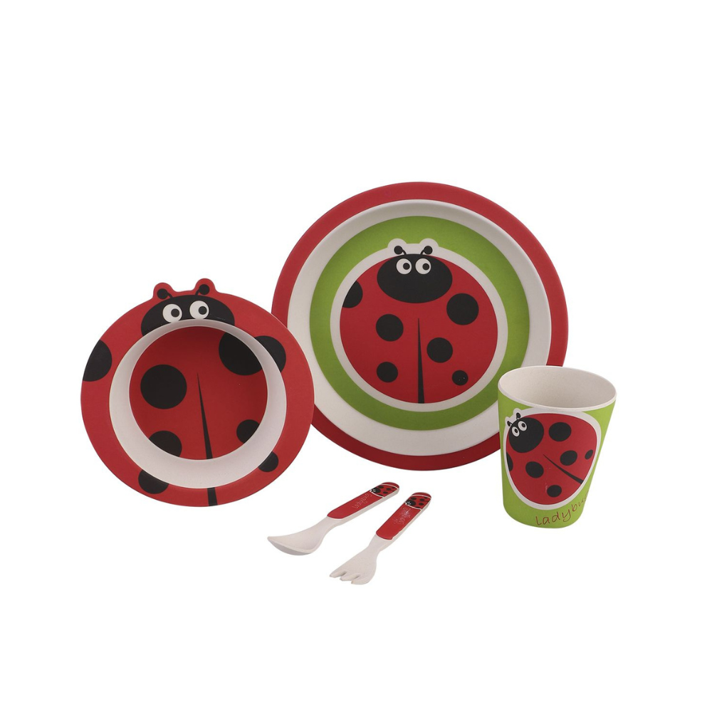 Bambeco Bamboo Kids Meal Set Ladybug | Merchants Homewares