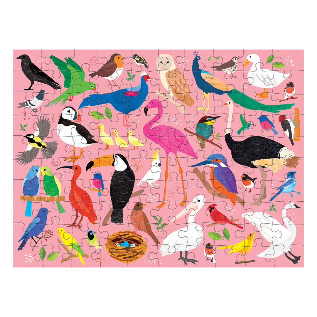 Bobangles Mudpuppy Double Sided Puzzle 100pc Bugs and Birds | Merchants Homewares