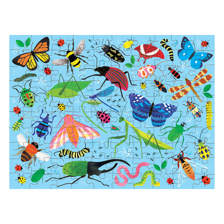 Bobangles Mudpuppy Double Sided Puzzle 100pc Bugs and Birds | Merchants Homewares