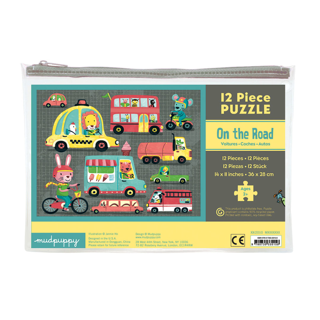 Mudpuppy Puzzle 12pc On the Road | Merchants Homewares