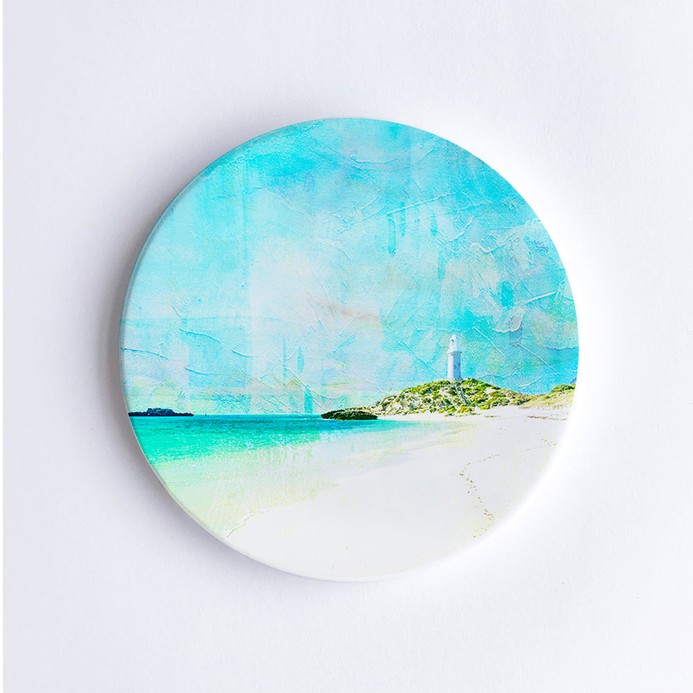 Braw Paper Co Ceramic Coaster Pinky Beach, Rottnest Island | Merchants Homewares