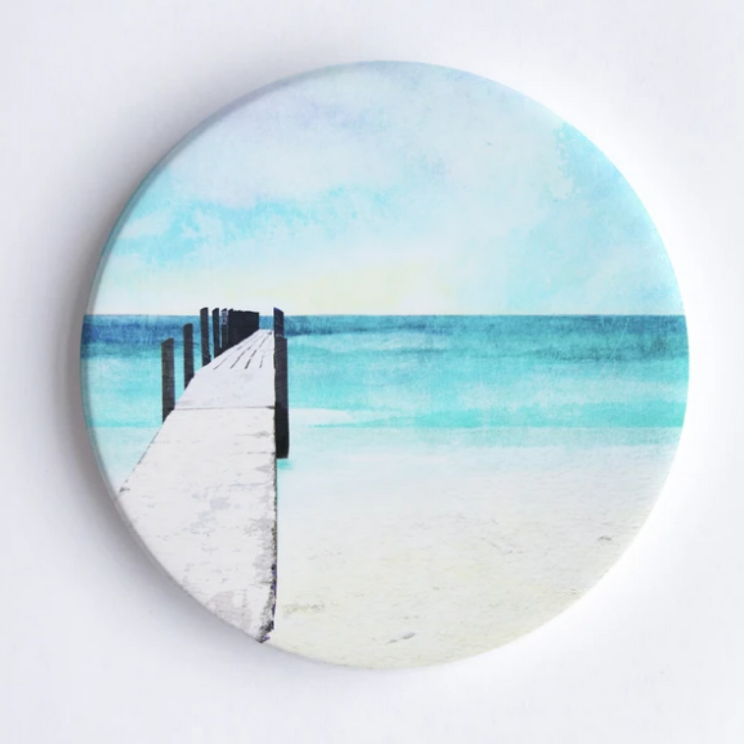 Braw Paper Co Ceramic Coaster qindalup Beach merchant Homewares