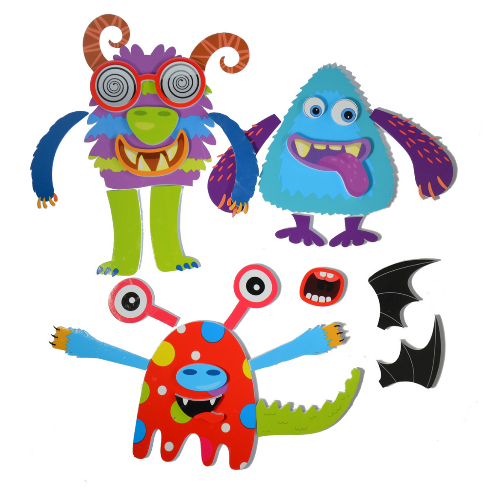 Buddy & Barney Silly Monsters Bath Stickers Lifestyle | Merchants Homewares