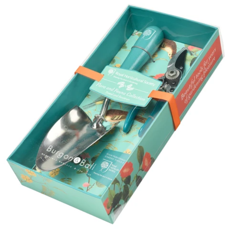 Burgon And Ball Flora Fauna Boxed Trowel and Secateurs | Merchant Homewares