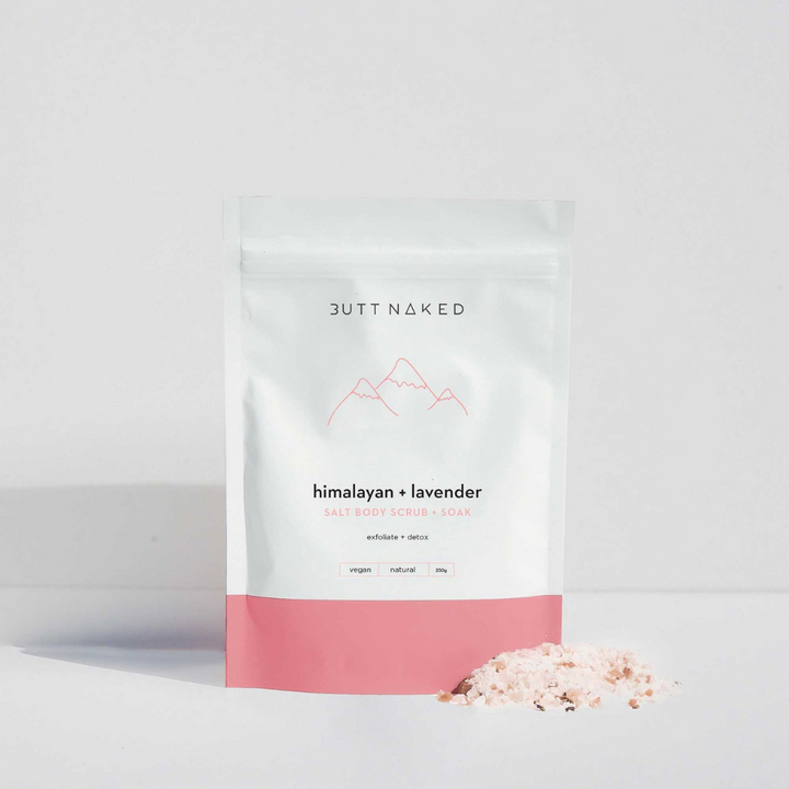 Butt Naked Himalayan & Lavender Salt Body Scrub | Merchants Homewares