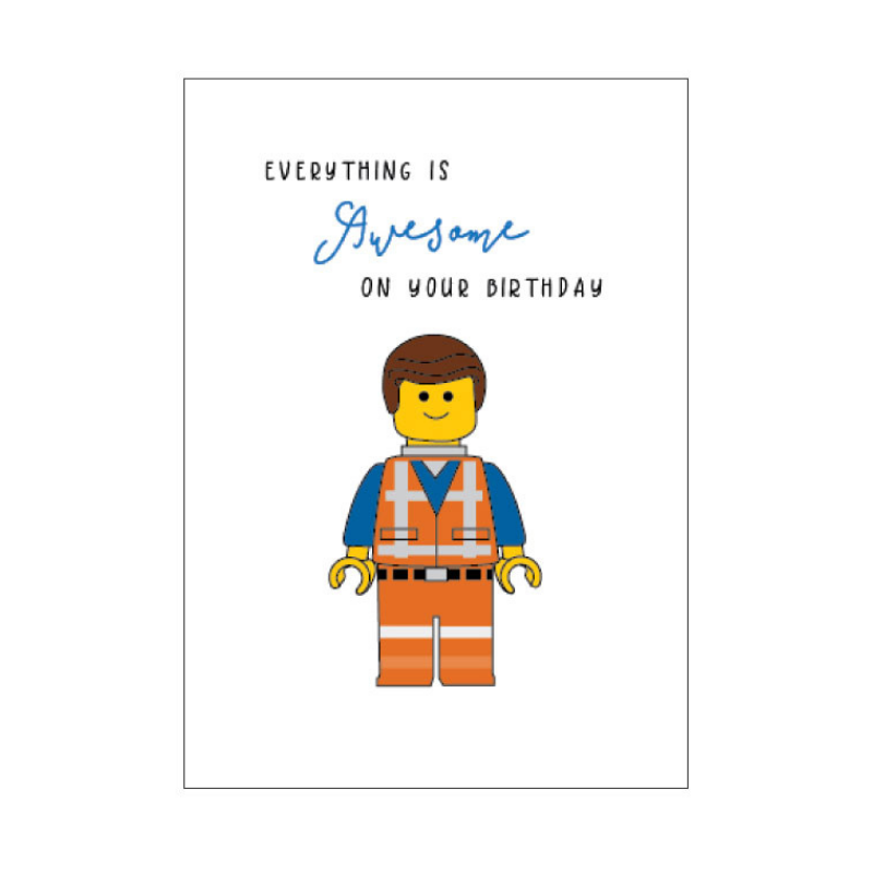 Candle Bark Lego Movie Birthday Card | Merchant Homewares