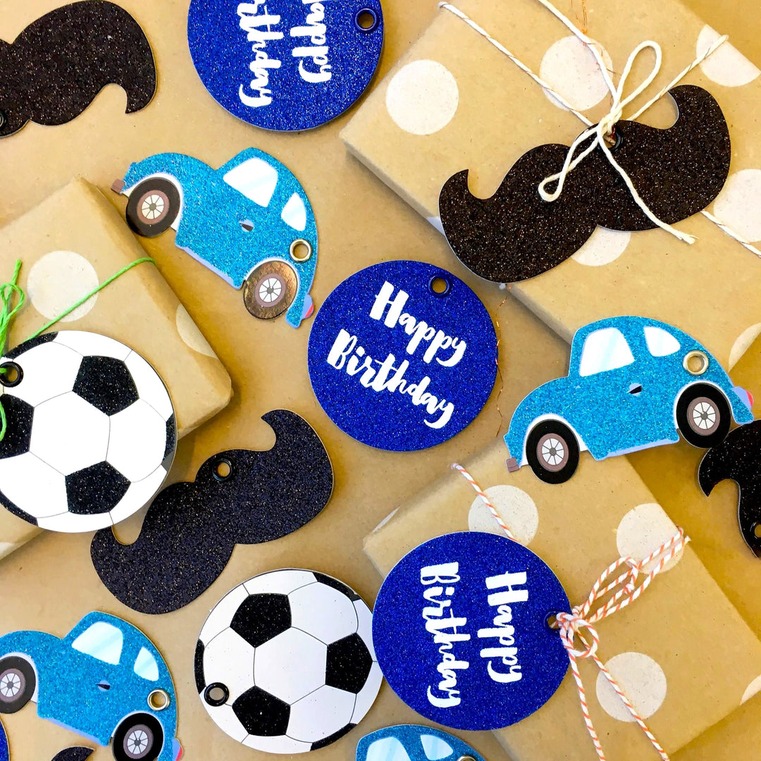 Candle Bark Car Gift Tag Lifestyle Image With Assorted Other Tags | Merchant Homewares