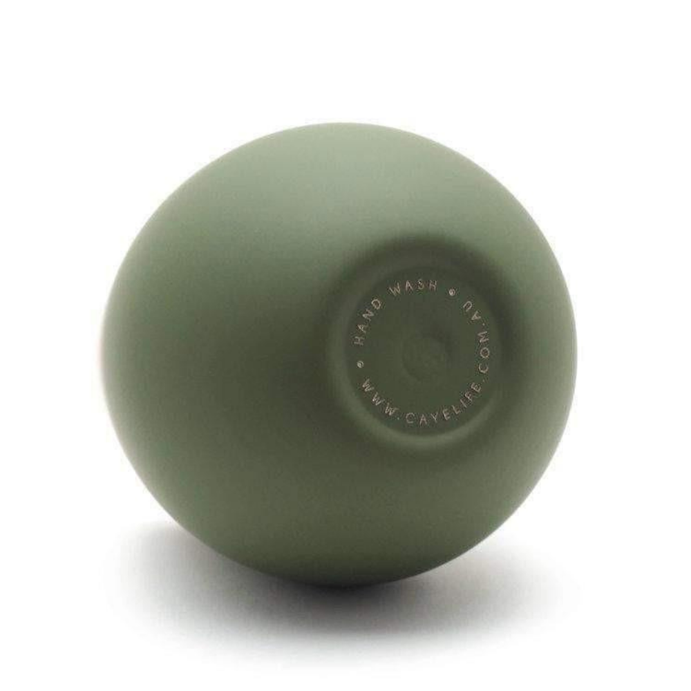 Caye Life Reusable Cup Matte Green open | Merchants Homewares