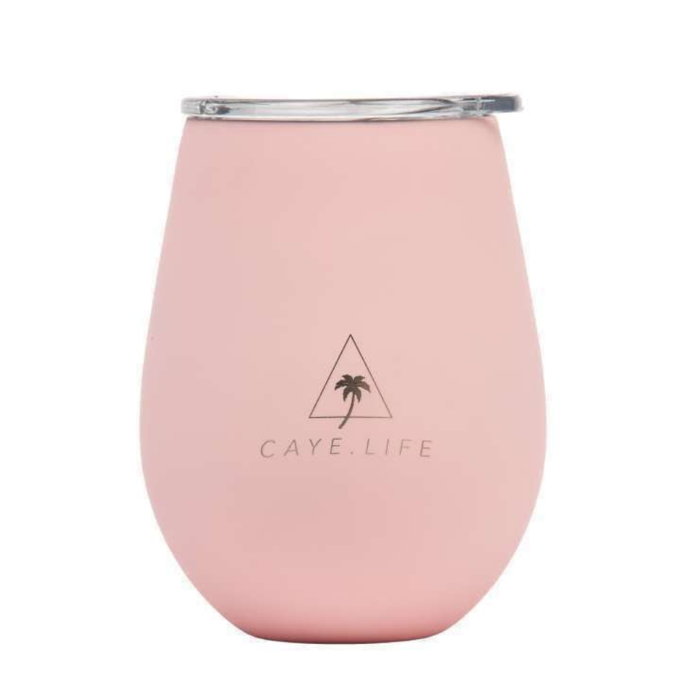 Caye Life Reusable Cup Matte Pink open | Merchants Homewares