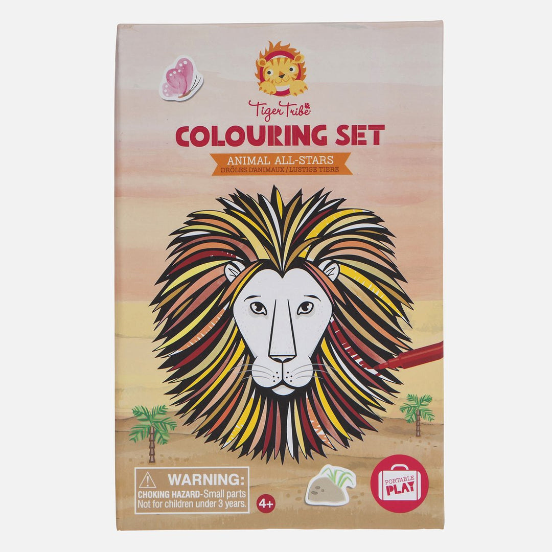 Tiger Tribe Colouring Set - Animal All-Stars Merchants Homewares