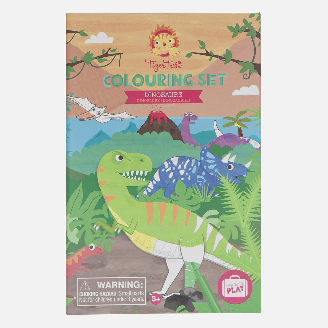 Tiger Tribe Colouring Set - Dinosaurs Merchants Homewares