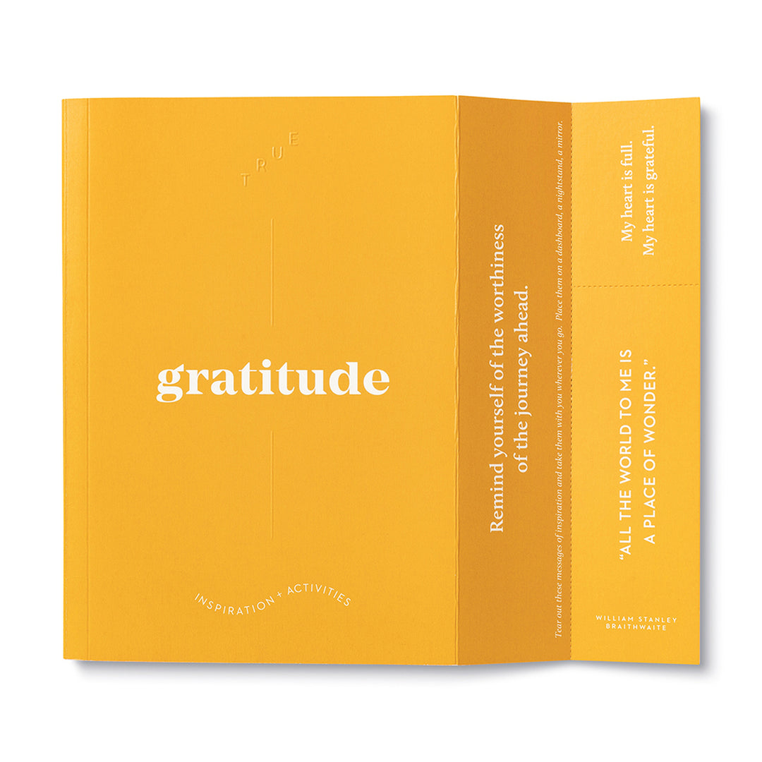 Compendium Gratitude Journal Cover Pulled Out | Merchant Homewares