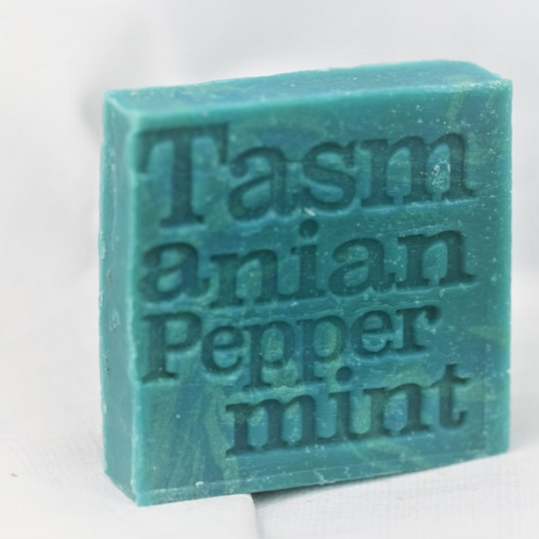 Corrynne's Tasmanian Peppermint Soap blue open | Merchants Homewares