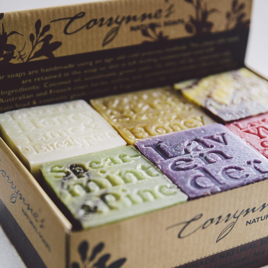 Corrynne's Natural Soap Full Box Displayed | Merchants Homewares