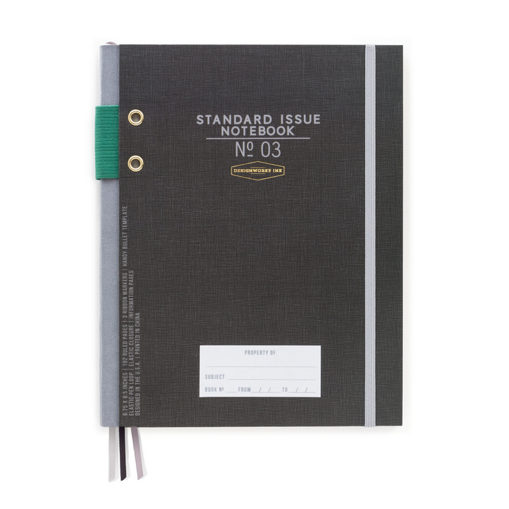 Designworks Ink Standard Issue A5 Planner Black | Merchants Homewares