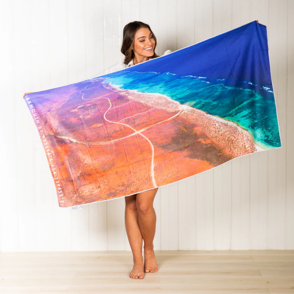 Destination Label Destination Towels Exmouth Paths Beach Towel Lifestyle | Merchants Homewares